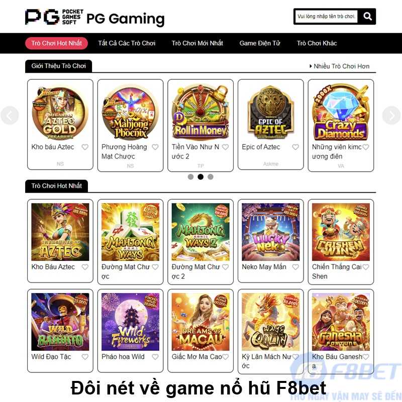 Đôi nét về game nổ hũ F8bet